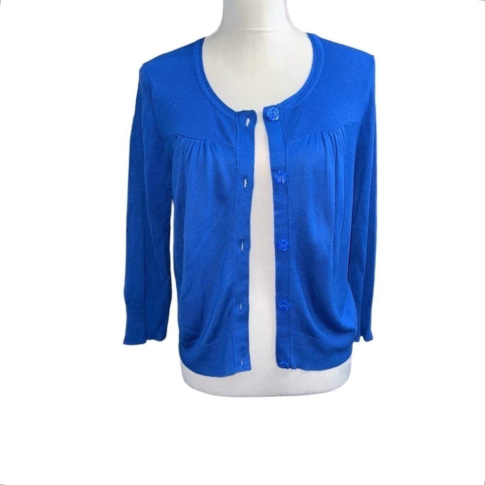 Lucky Brand (EUC) Cropped Cardigan, Size Large - Picture 7 of 11